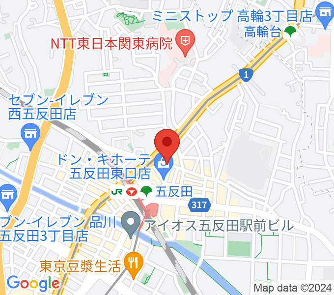 スタジオペンタ五反田店の場所