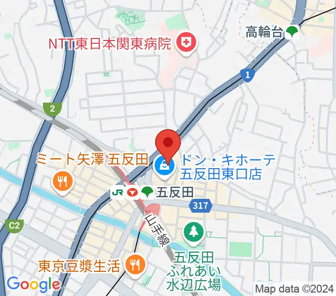 スタジオペンタ五反田店の地図