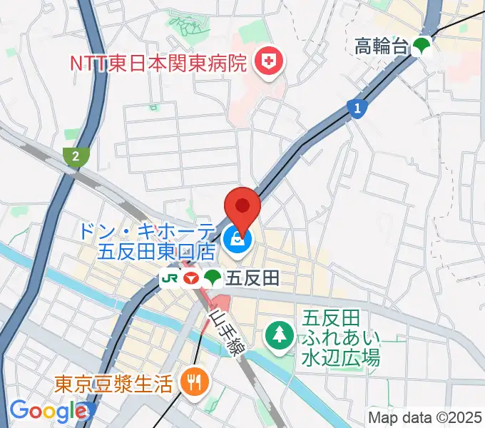 スタジオペンタ五反田店の地図