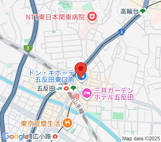 スタジオペンタ五反田店の地図