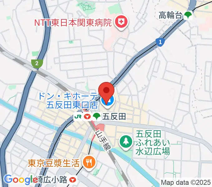 スタジオペンタ五反田店の地図