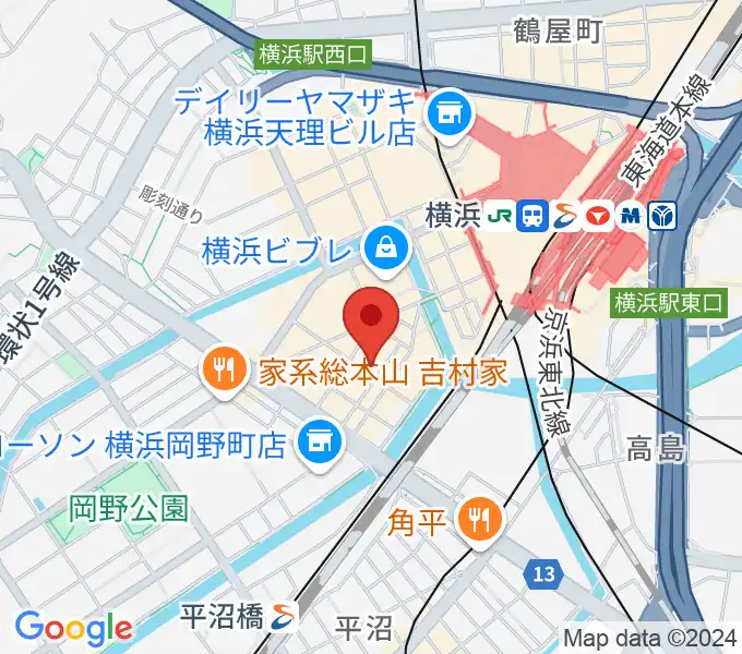 スタジオペンタ横浜店の地図