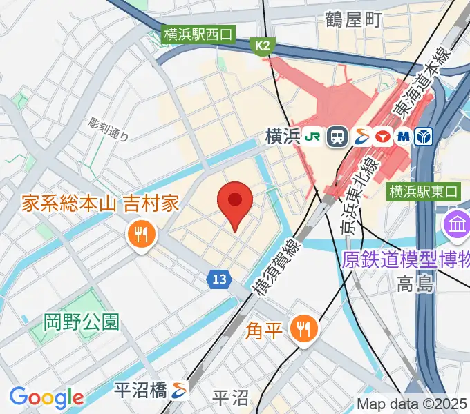 スタジオペンタ横浜店の地図