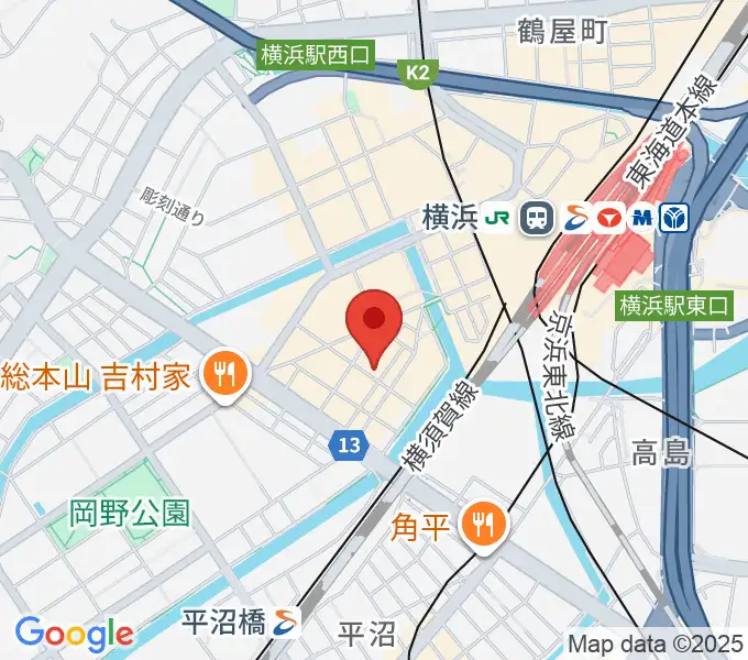 スタジオペンタ横浜店の地図