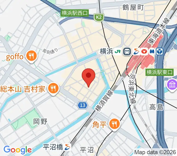 スタジオペンタ横浜店の地図
