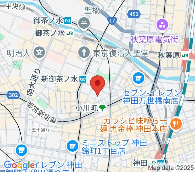 MUSIC JOY神田の地図
