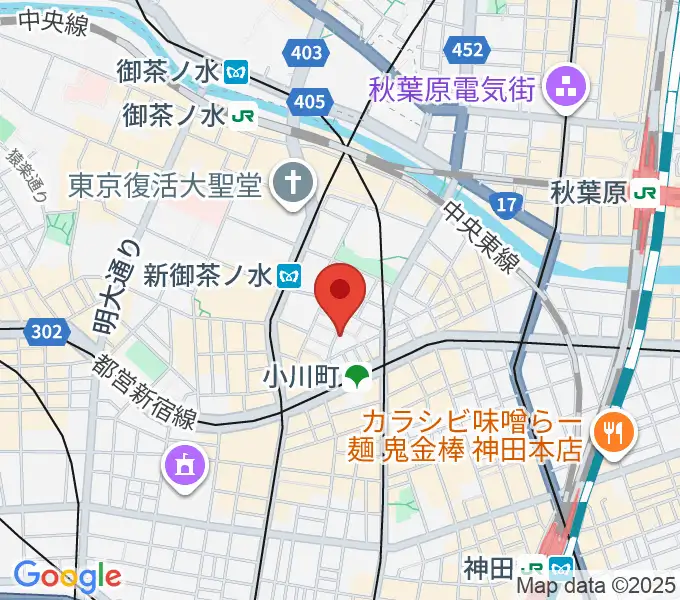 MUSIC JOY神田の地図
