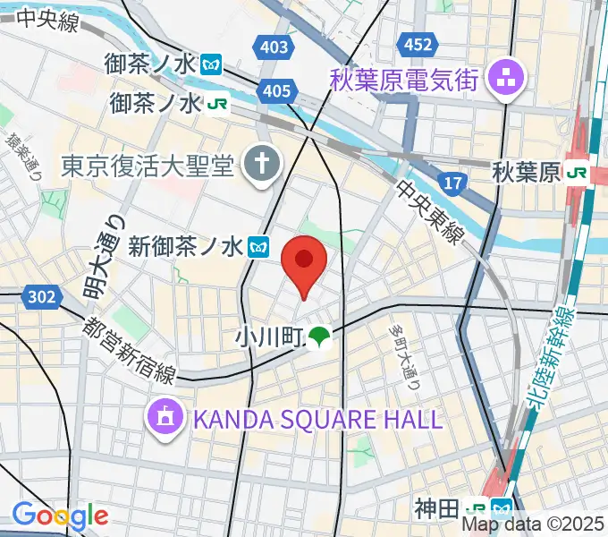 MUSIC JOY神田の地図