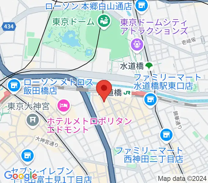 スタジオノード水道橋の地図