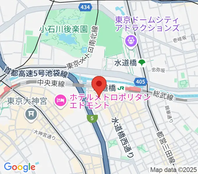 スタジオノード水道橋の地図