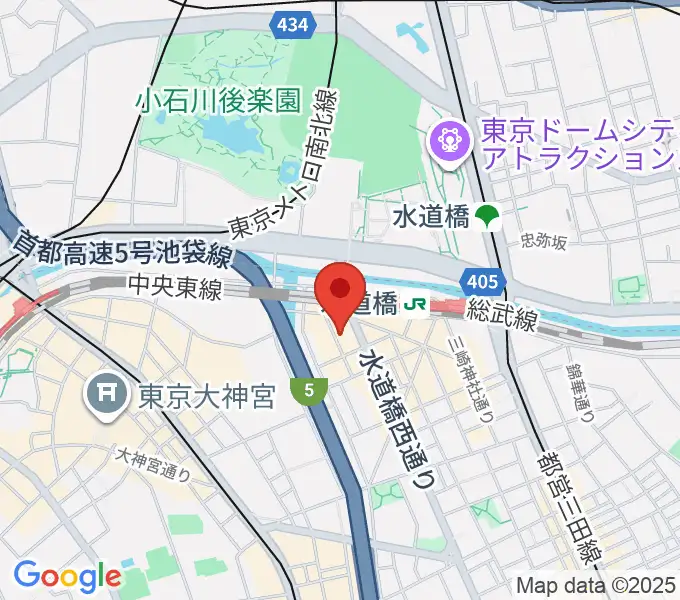 スタジオノード水道橋の地図
