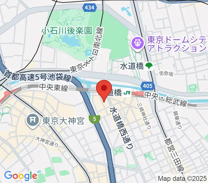 スタジオノード水道橋の地図