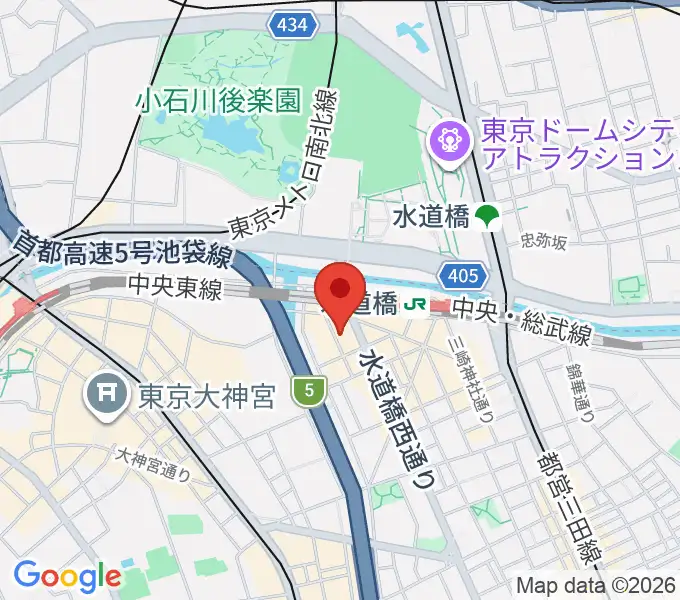 スタジオノード水道橋の地図