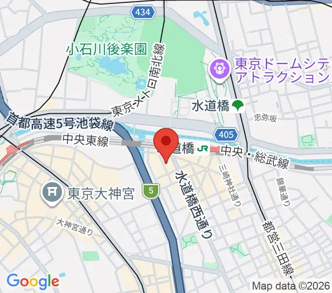 スタジオノード水道橋の地図