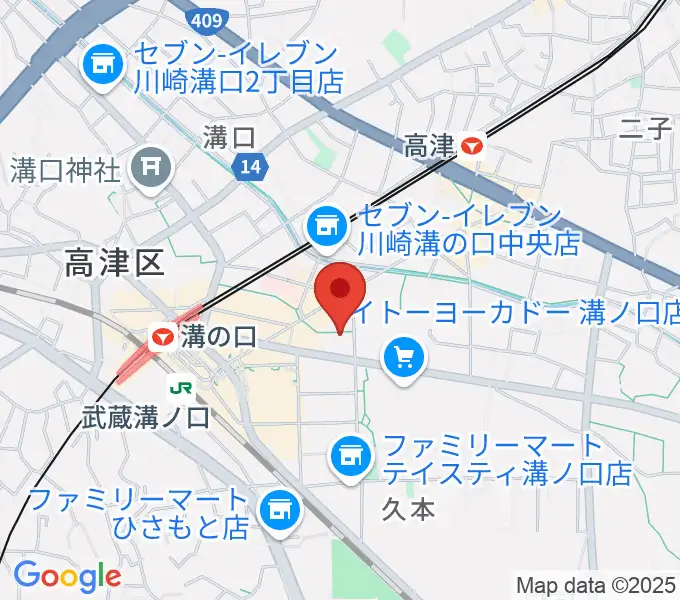 スタジオノード溝の口店の地図