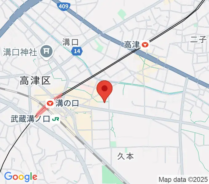 スタジオノード溝の口店の地図