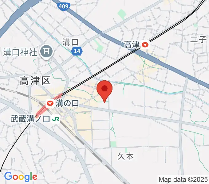 スタジオノード溝の口店の地図
