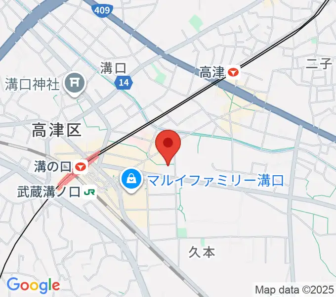 スタジオノード溝の口店の地図