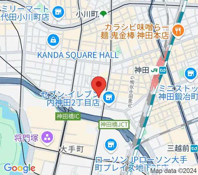 HMVP大手町スタジオの地図