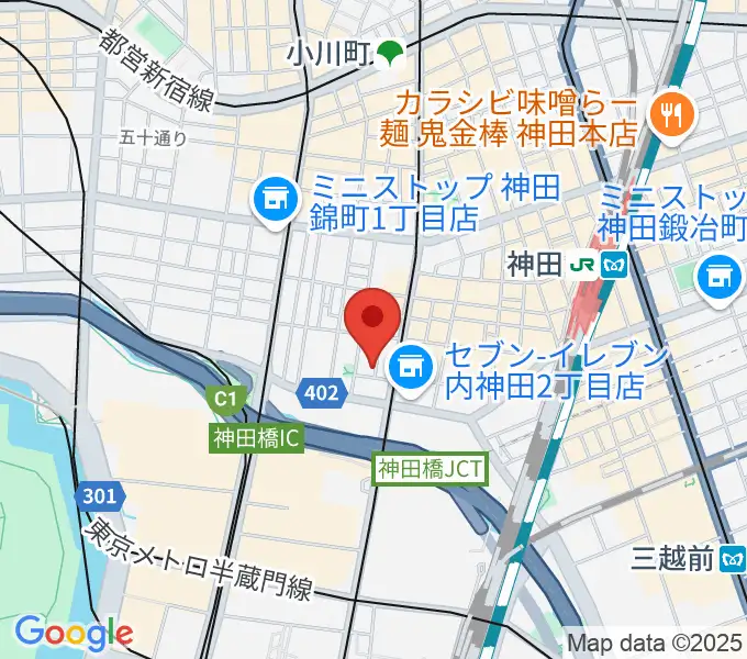 HMVP大手町スタジオの地図