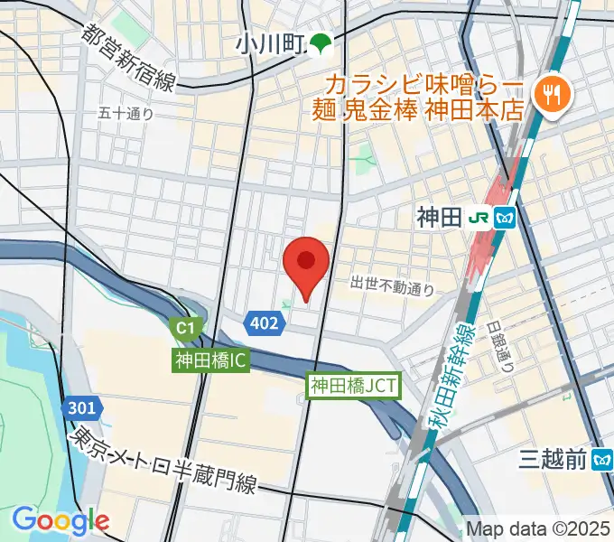 HMVP大手町スタジオの地図