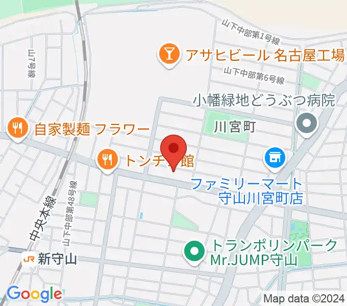 スタジオスプラッシュの地図