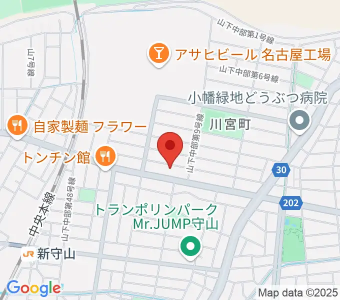 スタジオスプラッシュの地図