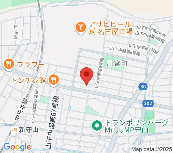 スタジオスプラッシュの地図