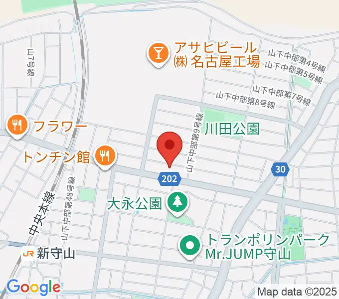 スタジオスプラッシュの地図