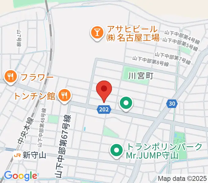 スタジオスプラッシュの地図