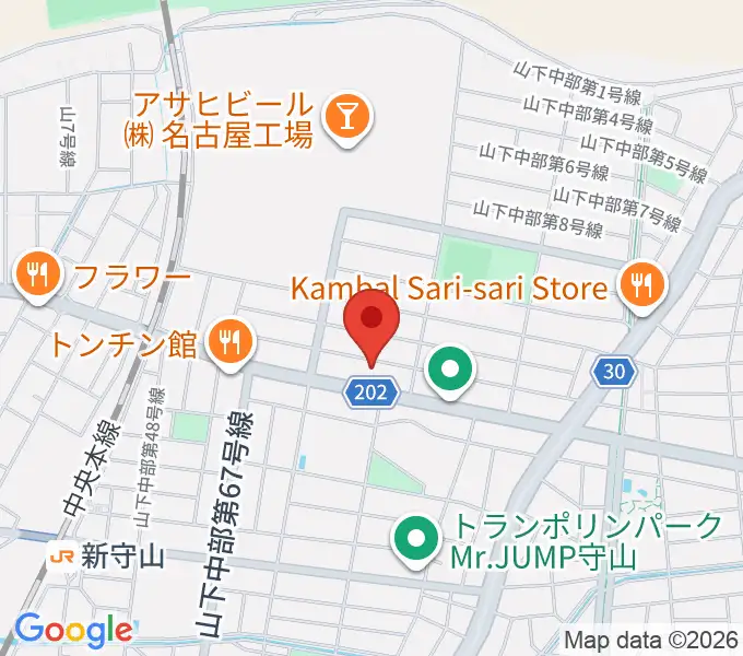 スタジオスプラッシュの地図