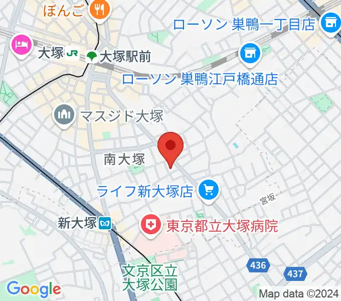 ビーツパラダイスの地図