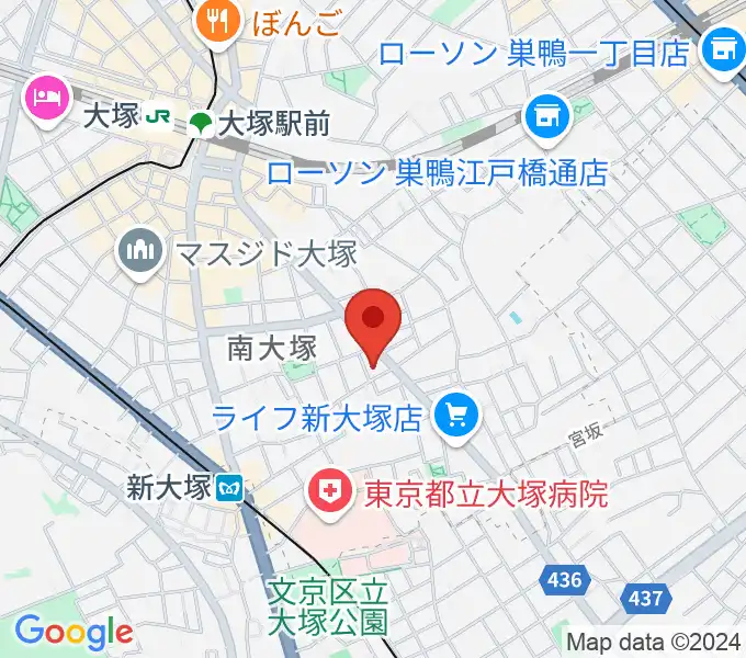 ビーツパラダイスの地図