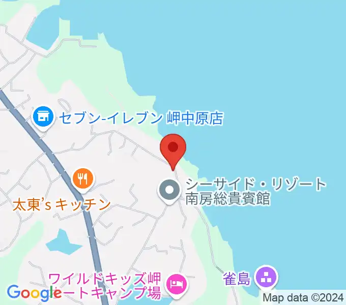 ビーチサイド音楽館の地図