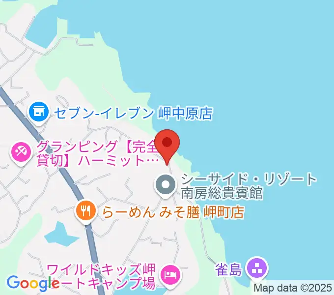 ビーチサイド音楽館の地図