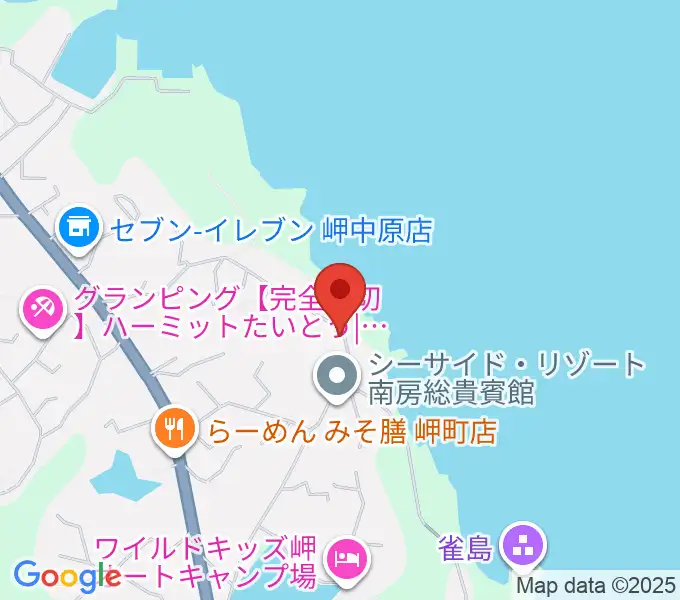 ビーチサイド音楽館の地図