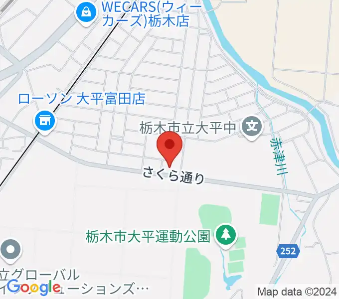 大平文化会館の地図