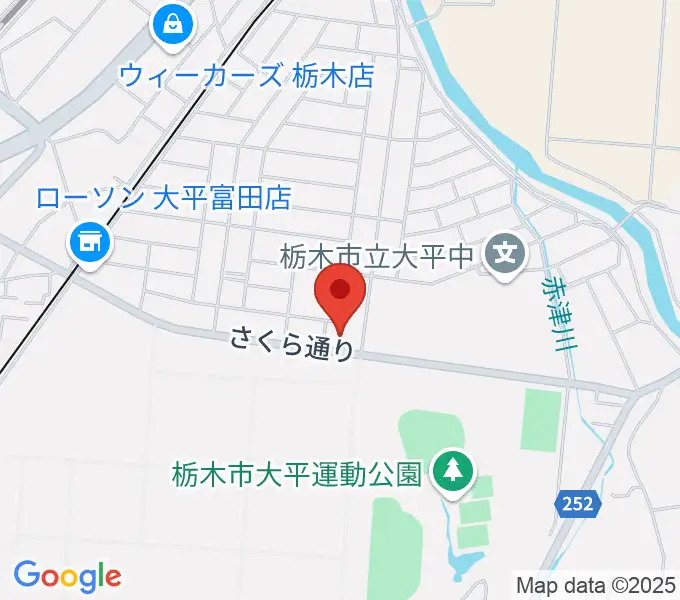 大平文化会館の地図