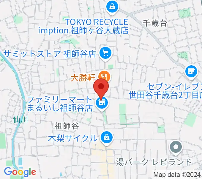 スタジオセイントの地図