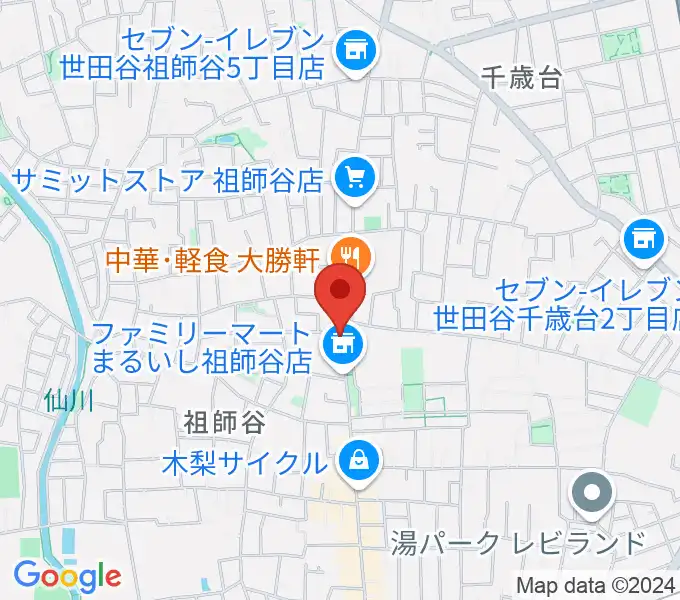 スタジオセイントの地図