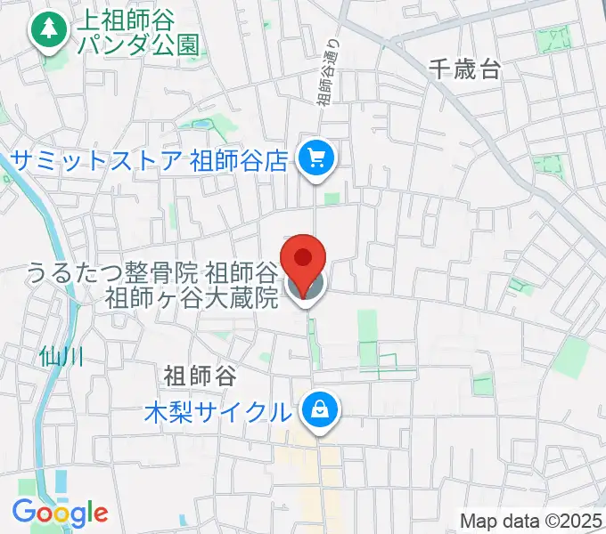 スタジオセイントの地図