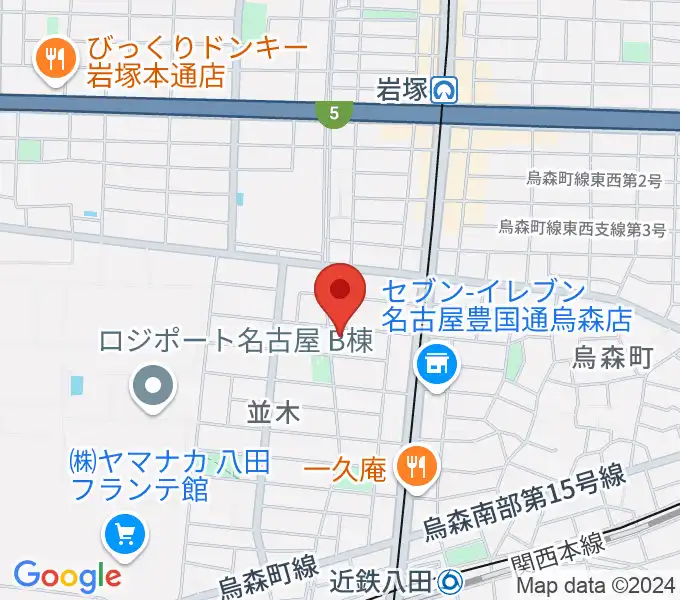 スタジオ・ルカロの地図