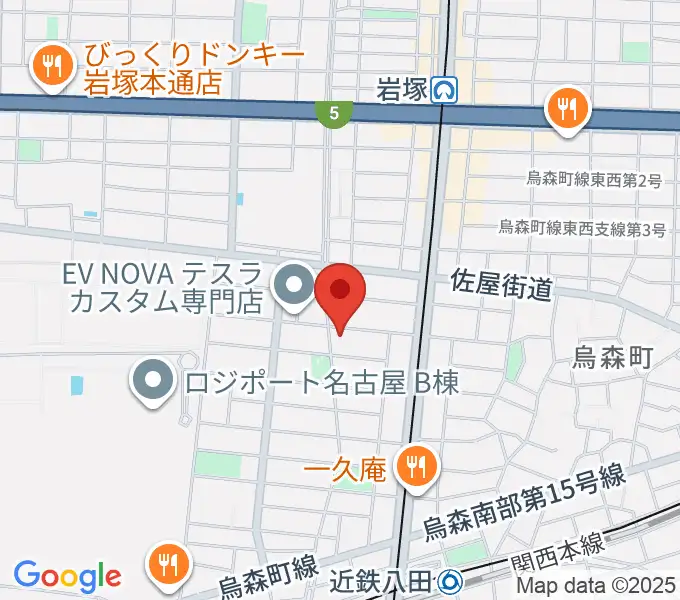 スタジオ・ルカロの地図
