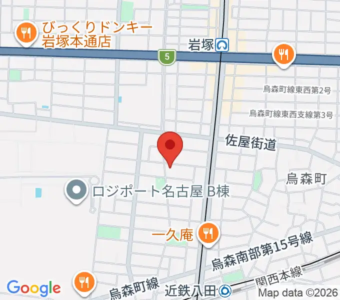 スタジオ・ルカロの地図