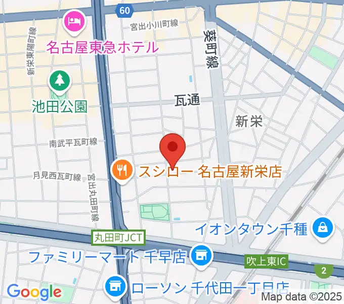 スタジオオフサイドの地図
