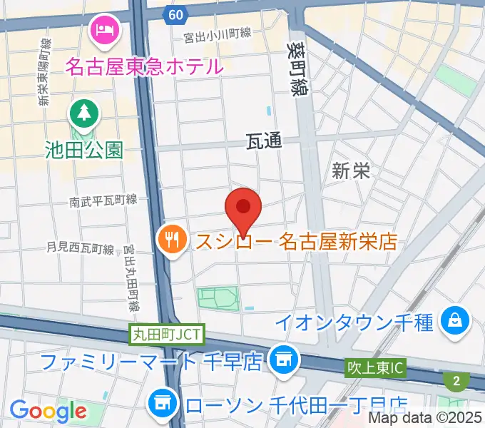 スタジオオフサイドの地図