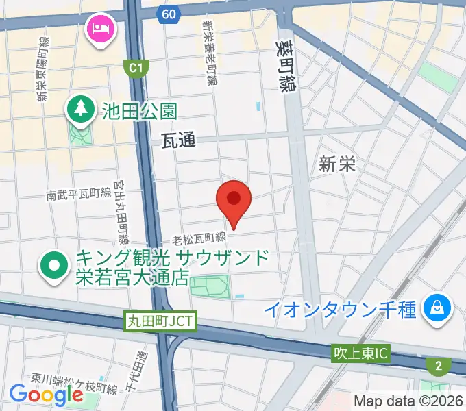 スタジオオフサイドの地図