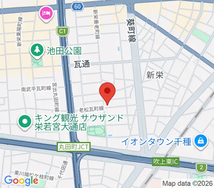 スタジオオフサイドの地図