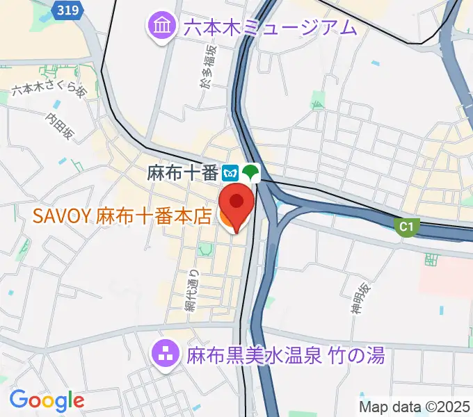 ローズマリーミュージックスクール麻布教室の地図