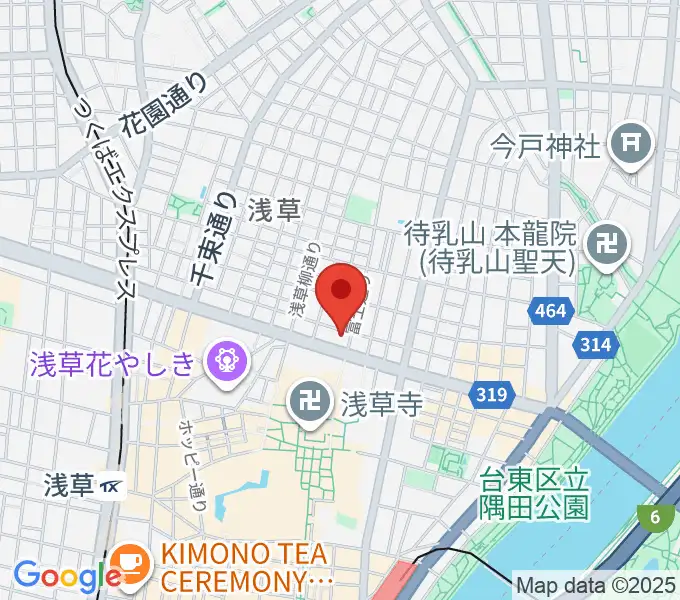 TAIKO-LAB浅草の地図